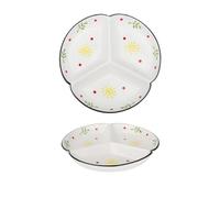 Piatti con divisori, Piatti Divisi for La Casa Piatto In Ceramica Creativo Semplice A Tre Scomparti