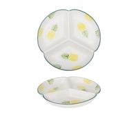 Piatti con divisori, Piatti Divisi for La Casa Piatto In Ceramica Creativo Semplice A Tre Scomparti