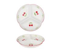 Piatti con divisori, Piatti Divisi for La Casa Piatto In Ceramica Creativo Semplice A Tre Scomparti