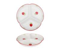 Piatti con divisori, Piatti Divisi for La Casa Piatto In Ceramica Creativo Semplice A Tre Scomparti