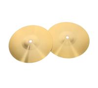 Piatti Crash Batteria 2 Pezzi in Ottone Dorato | Piatti Musicali per Ragazzo Ragazza, Piatto per Tamburo, Accessori Jazz, Leggeri e Resistenti