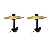 Piatti Crash Per Auto 1-2 pezzi Car Crash Cymbal Air Vent Drum Easy Clip-On Mini for gli amanti della musica Adatto a tutti i tipi di veicoli(1PCS Gold)