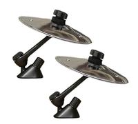 Piatti Crash Per Auto 1-2 pezzi Car Crash Cymbal Air Vent Drum Easy Clip-On Mini for gli amanti della musica Adatto a tutti i tipi di veicoli(1Pcs Silver)