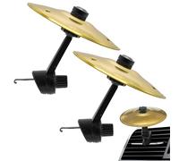 Piatti Crash Per Auto, 2 Pcs Piatti Crash per AutoPiatti per Batteria in Acciaio Inox per Auto, Accettati Strumenti Musicali Cymbals Compact Cars per Tutti I Veicoli