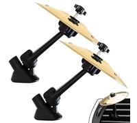 Piatti Crash Per Auto,2 Pezzi Auto Crash Cymbal,Auto Cymbals Air Vent,Mini Piatto Crash per Auto,Regolabile Car Piatti Cymbals,Piatto Batteria per Auto,Per Bocchette Di Ventilazione