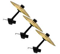 Piatti Crash Per Auto 3-1PC Car Crash Cymbal Air Vent Mini Drum Hand-shooting Cymbals Strumento musicale(Gold 3pcs)