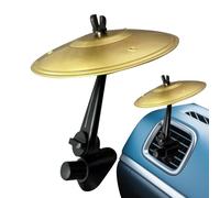 Piatti Crash Per Auto, Auto Cymbals Air Vent, Car Crash Drum cymbals, Auto accessoris Per Interni Di Veicoli Compatti Confezione Di Batterie Jazz Air In Metallo Per Gli Amanti Della Musica