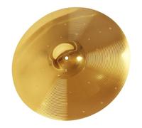Piatti Crash per Batteria in Lega Ottone Oro, Leggeri e Portatili | Strumento per Set Batteria, Uso Jazz e Pratica, Costruzione Resistente, Facile da Usare, Colore Oro