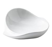 Piatti Da Dessert Piatto in porcellana bianca irregolare, piatto isolante for hotel, creativo for ristorante, for cibo occidentale Stoviglie Per La Cena(12inch)