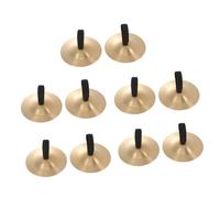 Piatti da Dito per Ragazzo Ragazza, 10 Pezzi, Rame Oro, Strumenti Musicali | Educazione Ritmica e Ascolto, Formato 5, 5cm, Set Compatto, Adatto a Piccoli Musicisti e Gioco Creativo