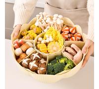 Piatti da portata divisi Piatto di frutta secca a 8 scomparti per cene