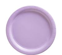 Piatti di carta rotondi color lavanda - 8,5"""" (50 pezzi) - Resistenti ed ecologici, ideali per feste ed eventi