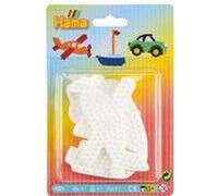 Piatti di penna Hama "Auto, barca a vela, aereo", vescica per perle da stiro Midi, 1 x auto (311), barca a vela (333) - 1 pezzo NEW