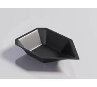 Piatti di pesatura in plastica - Confezione da 100 piatti di pesatura for bilancia da laboratorio a forma di barca - Superficie liscia, antistatica(Black,Ship size 25ml)