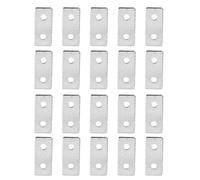 Piatti di riparazione rampicante Connettore di fissaggio in acciaio a carbonio Profili in alluminio 20pc set per il laboratorio garage per l'ufficio di casa (1840)
