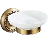 Piatti di sapone con acqua Portasapone in ottone con piatto in ceramica da parete for bagno rotondo e ovale(Oval)