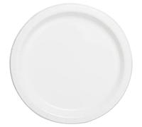 Unique-Piatti Ecologici in Carta-23 cm-Colore Bianco-Confezione da 16, White, 31056EU