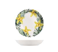 Piatti Fondi H&H Exotic 6 Pezzi Ø21Cm In Porcellana Made In Italy