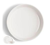 Piatti Fondi set pezzi, 6 posti tavola in porcellana limoges SKANDIA cm 22 lavabile in lavastoviglie Bianco Freddo bianco