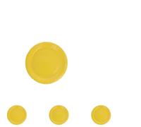 PIATTI GRANDI BIO GIALLO 15PZ (Confezione da 4)