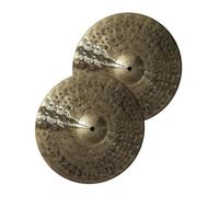 Piatti Hi-Hat da 35,5 cm, 2 pezzi, strumenti a percussione professionali fatti a mano per batteria, artigianato di qualità per musicisti e batteristi