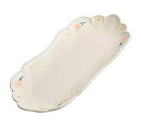 Piatti Moderni Piatto di pizzo Piatto di pesce al vapore Piatto da pranzo in ceramica creativo Piatto da colazione Home Servizio Piatti