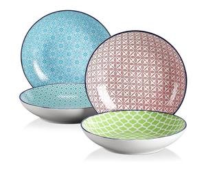 PIATTI NO NAME Maracon porcellana multicolore, servizio da 4 pezzi, Ø 21,2 cm