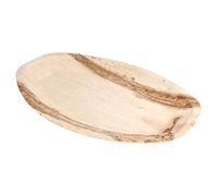 Piatti Ovali 37X25X2,5 Cm Naturale Areca - 25 Unità