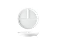 Piatti Pasta, Piatti Dessert Terraglia Stoviglie Piatto da portata giapponese creativo bianco in ceramica a scomparti, for la riduzione del grasso, colazione, il fitness