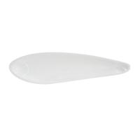 Piatti Pasta, Piatti Dessert Terraglia Stoviglie Piatto da portata in ceramica bianca pura for pesce al vapore in stile rustico irregolare dell'hotel(M)