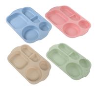 Piatti per alimenti da 4 pezzi Vassoi per alimenti per la casa Piatti per mensa