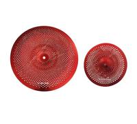 Piatti Per Batteria Acustica Piatto Rosso A Basso Volume In Due Pezzi Da 16" Chin 10" Splash Per Batteria Jazz