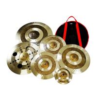 Piatti Per Batteria Confezione Di Set Batteria Per Piatti Gong B25 Da 6 Pezzi Fatta A Mano Per Strumenti Musicali A Percussione Con Borsa