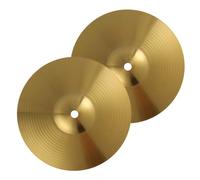 Piatti per Batteria Jazz in Ottone, Confezione 2 Pezzi Oro | Leggeri e Portatili, Resistenti AI Danni, Adatti a Piatti e Batterie Jazz, Finitura Oro