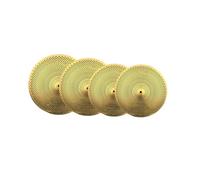 Piatti Per Batteria Musicali Piatti Per Batteria Set Silenzioso Suono Debole Wipe Mute Piatti Jazz Set Da 4/5 Pezzi(Gold,4PCS)