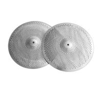 Piatti Per Batteria Musicali Una Coppia Di Piatti A Basso Volume Piatti Muti Piatti Hi-hat Da 13 Pollici Per Strumenti A Percussione Set Di Batteria Jazz(Silver)