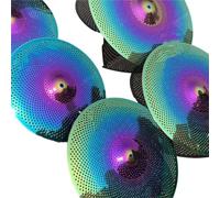 Piatti Per Batteria Per Principianti Piatti Silenziosi Colorati Set Da 5 Pezzi Finitura A Specchio Addensata Durevole Per Esercitarsi A Casa