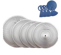 Piatti Per Batteria Piatti Per Batteria Piatti Silenziosi Piatti Deboli Piatti Silenziatori Set 14/16/18/20 Di Piatti Per Batteria Jazz(5Pcs,B)
