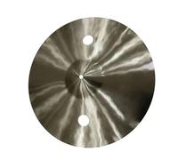 Piatti per Batteria Professionali Piatti In Lega Splash Da 8 Pollici Piatti Con Effetti Fatti A Mano Piatti Professionali Per Prestazioni Da Batterista (Color : Two holes)