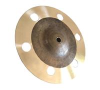 Piatti per Batteria Professionali Piatti Stacker Piatti Splash Da 8/9/10/12 Pollici Con Fori Piatti Effetto Bronzo Fatti A Mano Per Set Di Batteria Jazz (Color : 12 inch)