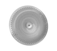 Piatti per Batteria Professionali Piatto Muto Da 16 Pollici Per Esercitazioni Indoor Piatti Per Strumenti Musicali A Tamburo A Basso Volume (Color : Silver)