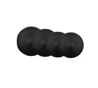 Piatti Per Batteria Set Silenzioso Suono Debole Wipe Mute Piatti Jazz Set Da 4/5 Pezzi(Black,4PCS)