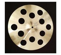 Piatti per Tamburi Piatto In Lega D'oro Fatto A Mano Piatto Da 16 '' Con 12 Fori Per Strumento Musicale A Batteria