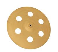 Piatti per Tamburi Piatto Per Strumento A Percussione In Lega D'oro Da 16'' Con 6 Fori Per Batteria