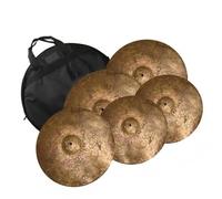 Piatti per Tamburi Set Di Piatti In Bronzo Fatti A Mano Hi-hat Da 14"/Crash Da 16"/Crash Da 18"/Piatto Ride Da 20" Con Borsa Per Piatti