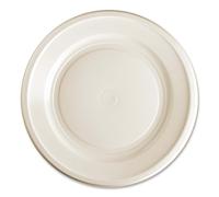 Piatti Piani Ø 22 cm Biodegradabili e Compostabili in Mater Bi 50 pz Aristea
