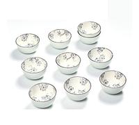 Piatti piani Ciotole Fondi Ciotole for zuppa in ceramica, ciotole for ramen, ciotole for insalata in porcellana set da 10, ciotole for orzo da cucina, ciotole for dessert Insalatiera