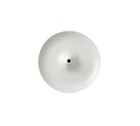 Piatti piani da 25,4 cm, colore bianco puro, design artistico rotondo a forma di vulcano, forma irregolare, stoviglie di qualità alberghiera per feste ed eventi, set di 12, essenziali per la cucina