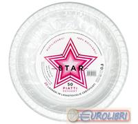 PIATTI PIANI DESSERT 50PZ 17CM PPL BIANCO