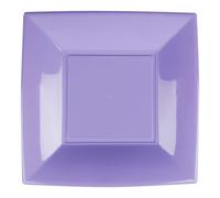 Piatti Piani Nice Quadrati Colorati 23x23cm 25pz Riciclabili - GOLDPLAST - Feste